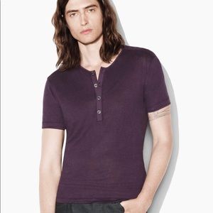 Men’s John Varvatos Linen Henley Tee